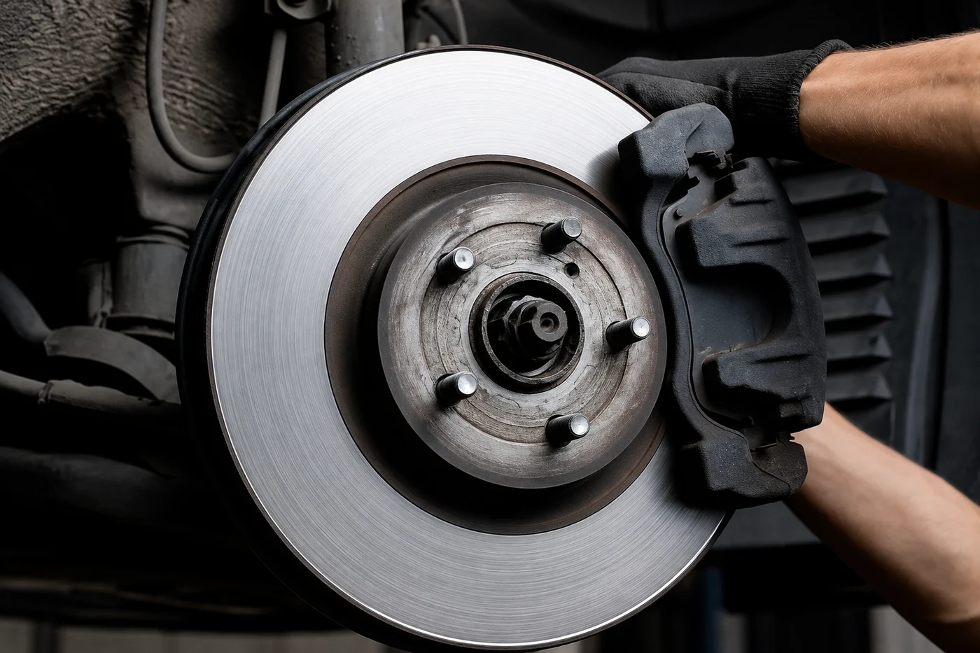 Brake disc inspection and repair work